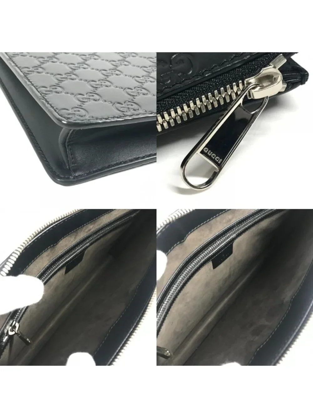 Gucci Shoulder Bag Guccissima GG Logo Marais the Black